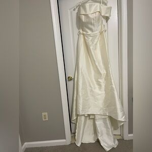 Elegant White Satin Gown